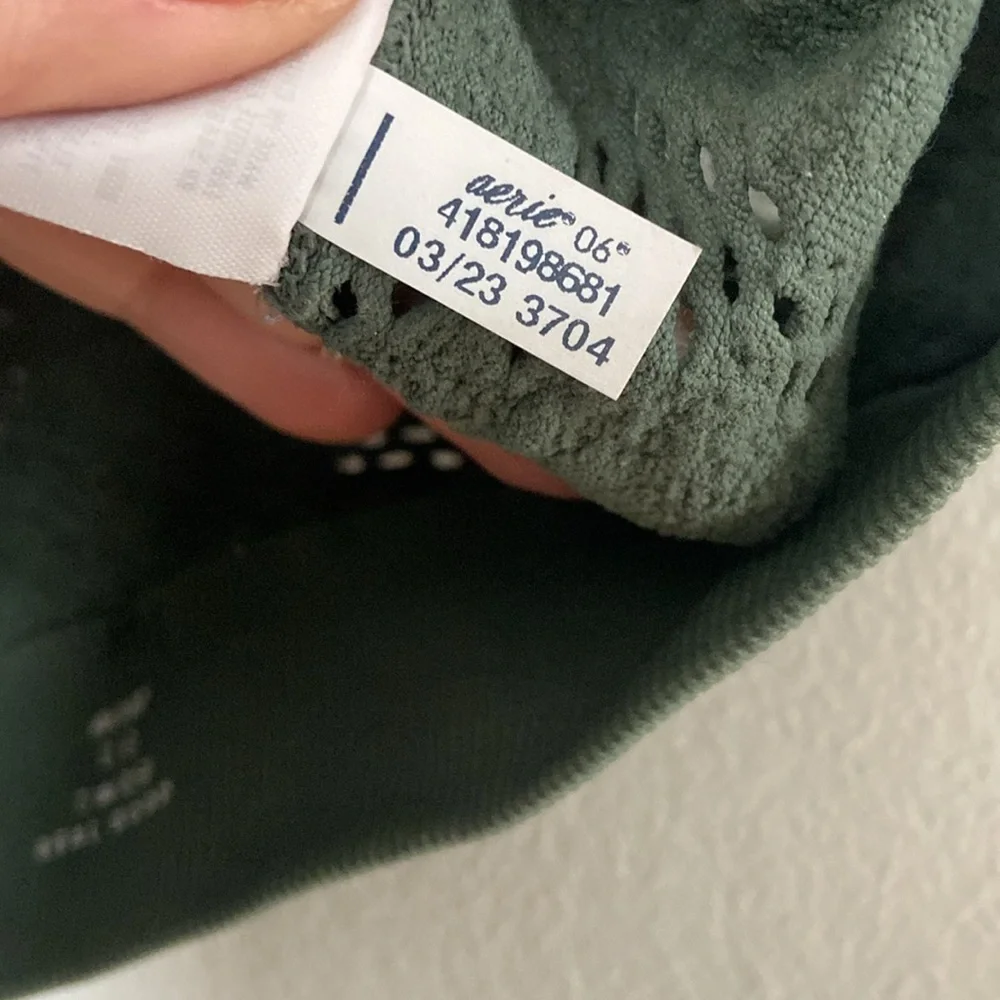 Aerie green jacquard sports top, L - Picture 7 of 9